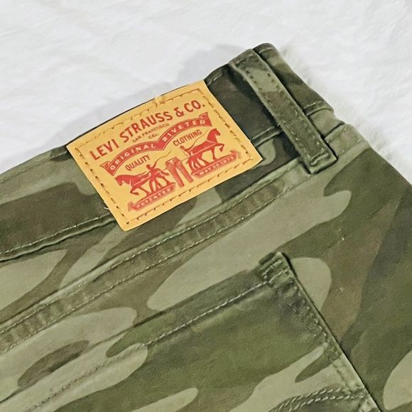 Sexy Plus Levi Signature 711 Skinny Ankle Camo Army Stretch Jegging Jeans 16 - Picture 8 of 11